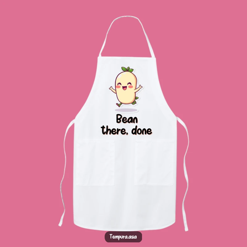 Funny Edamame Hop Apron - Cheerful Cooking with a Spring
