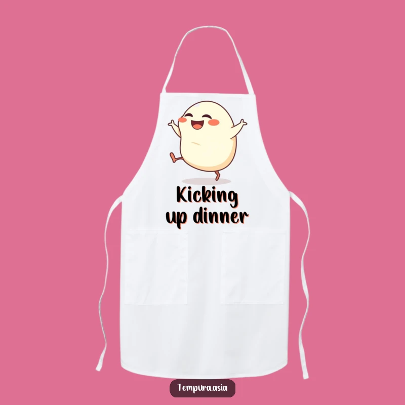 Funny Gyoza Kick Apron: Cook with Energy & Dumpling Fun