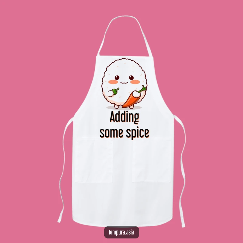 Funny Shy Rice Ball Apron - Cute Kitchen Charm with a Kick