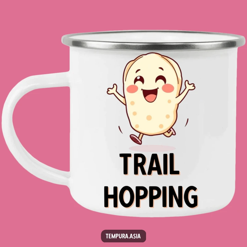 Funny Gyoza Hop Camping Mug: Your Cheerful Outdoor Companion