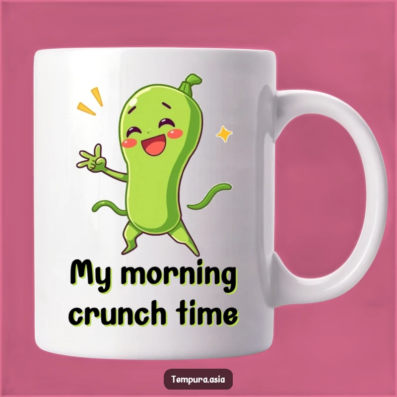 Funny Green Bean Tempura Dramatic Pose Mug - A Hilarious Gift for Foodie Friends