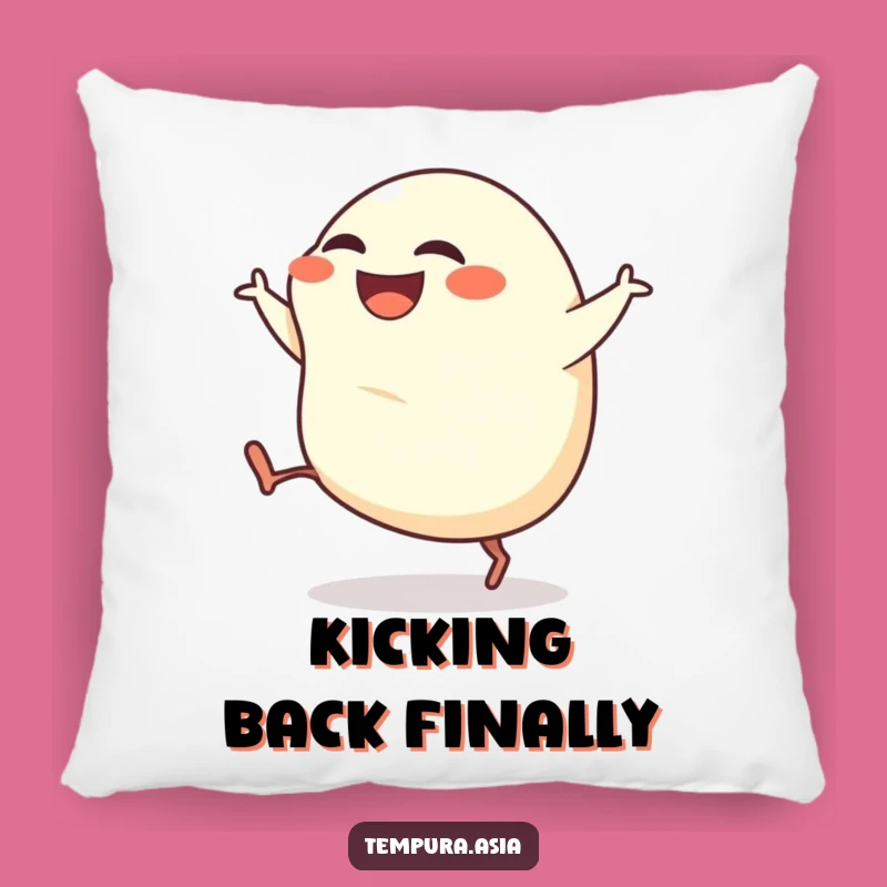 Funny Gyoza Kick Pillow: Comfy & Playful Dumpling Throw Pillow Gift