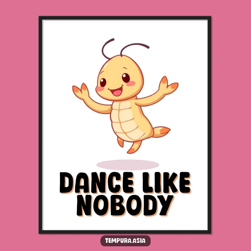 Funny Tempura Shrimp Jig Digital Art - Instant Happy Dancer Decor