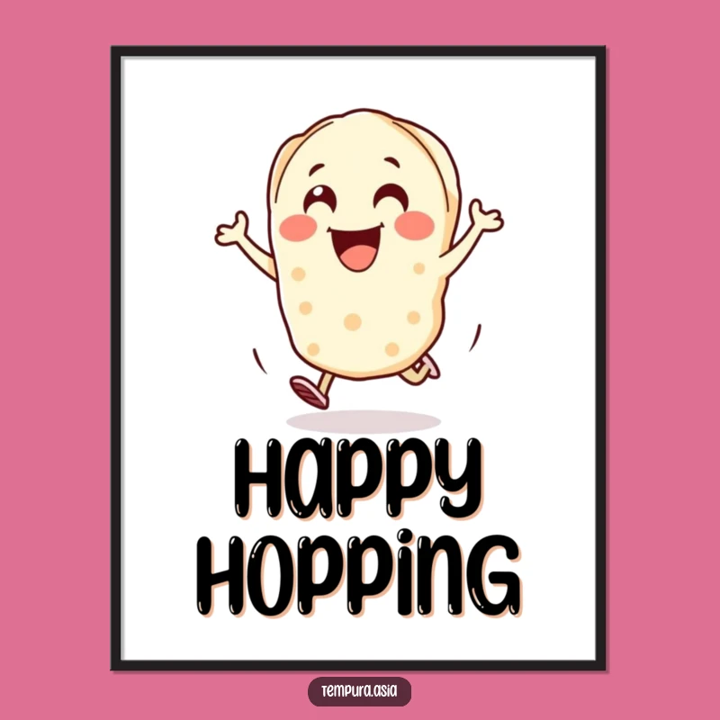 Funny Gyoza Hop Digital Print: Instant Joy for Your Decor