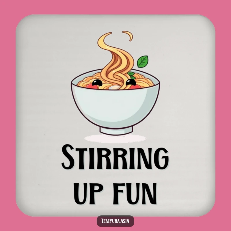 Funny Ramen Twirl Coasters: Protect Surfaces with Spirited Charm