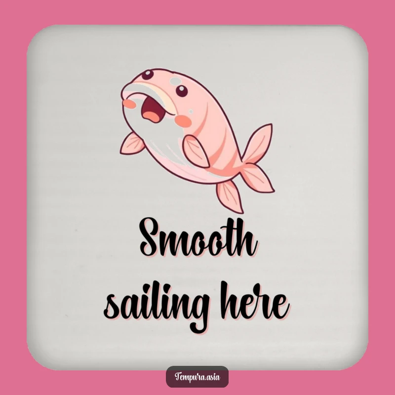 Funny Unagi Glide Drink Coaster: Protect Surfaces with Smooth Eel Art