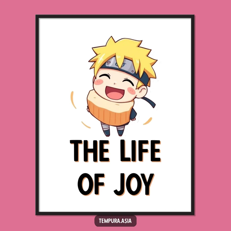 Funny Narutomaki Spin Poster: Joyful Ramen Art & Hilarious Wall Decor Gift