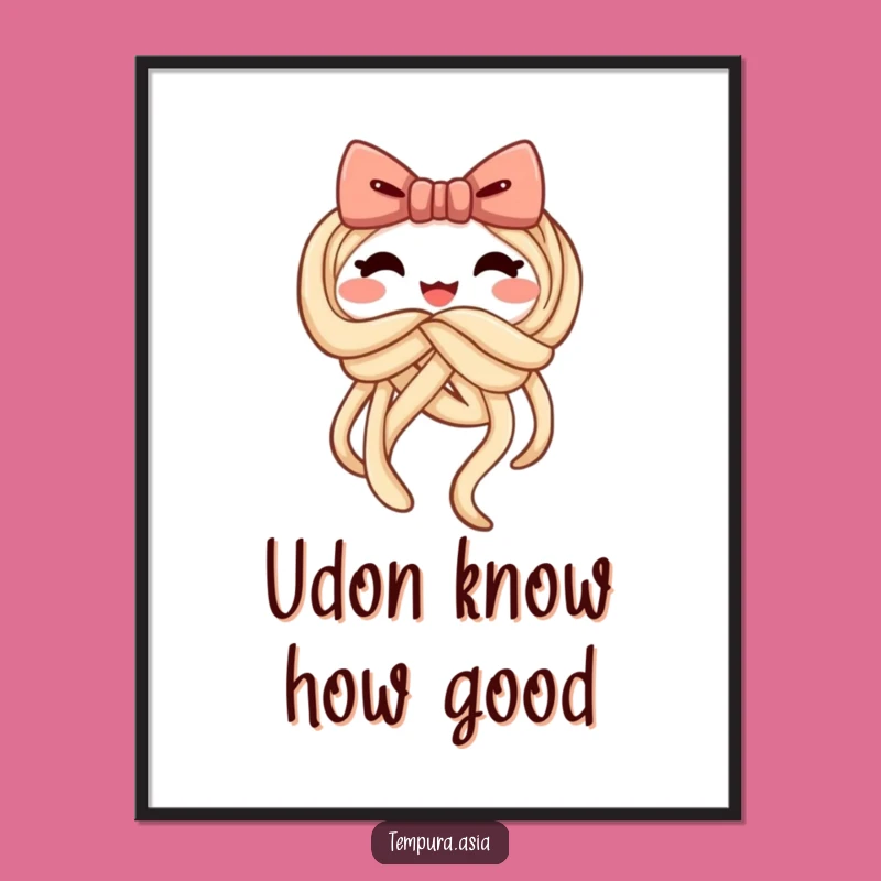 Free Printable Udon Wall Art: Whimsical Downloadable Decor for Kitchen Fun!