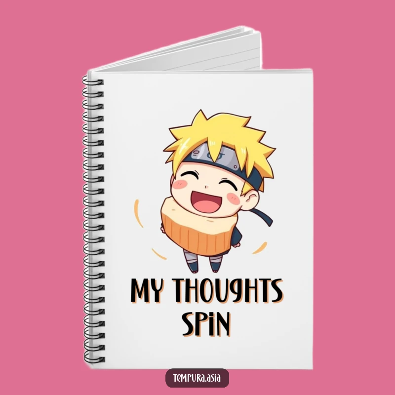 Funny Narutomaki Spin Notebook: Journal Your Ideas with Joyful Flair