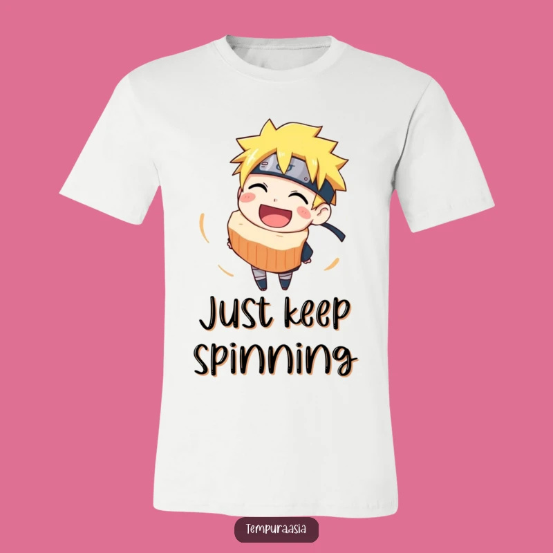 Funny Narutomaki Spin T-Shirt: Wear Your Ramen Love with Joyful Style